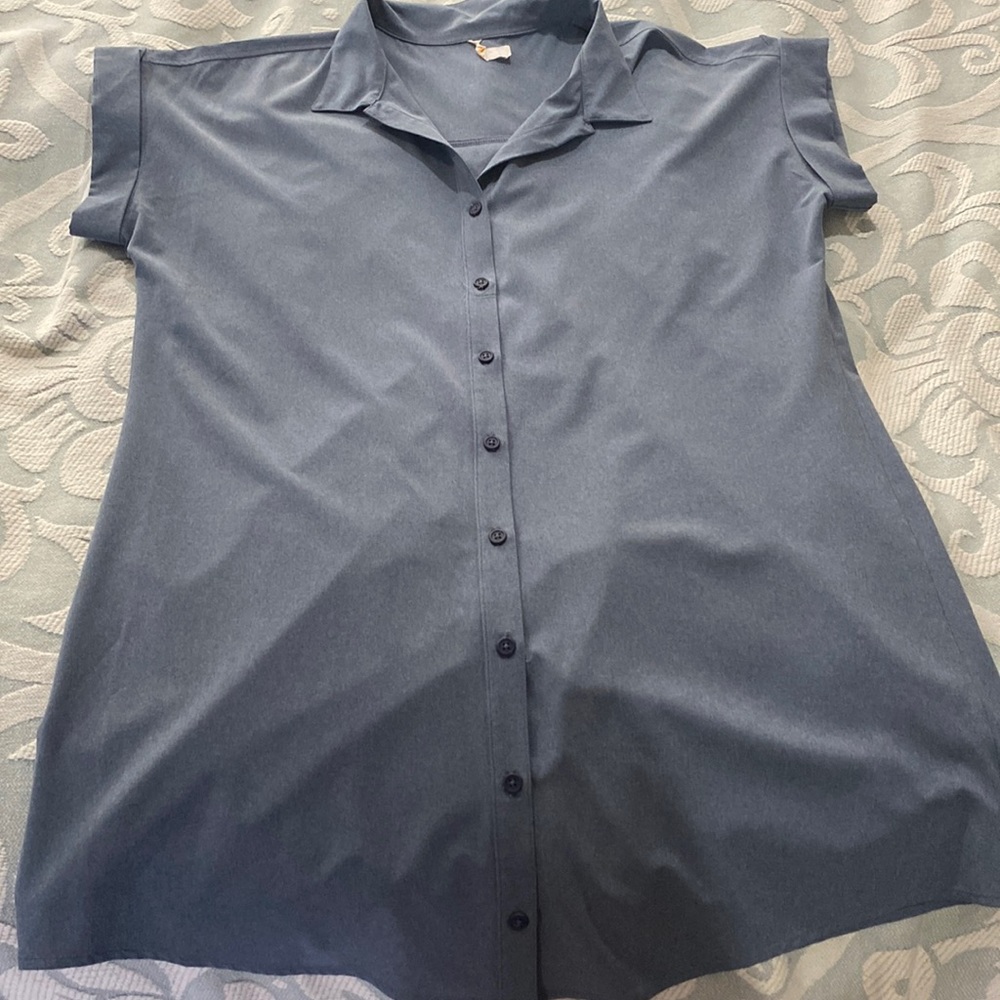 Oversized dress  denim color. Material soft dry fit.